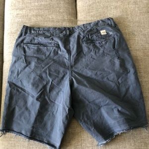 Aeo Flat front distressed shorts